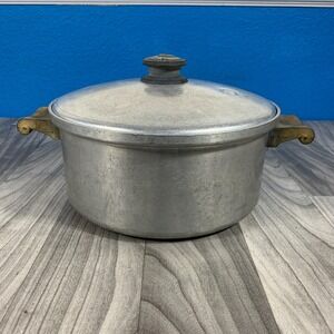 Saladmaster Vintage Dutch Oven Stock Pot 405 Aluminum Vapo Lid 6 Quart Excellent